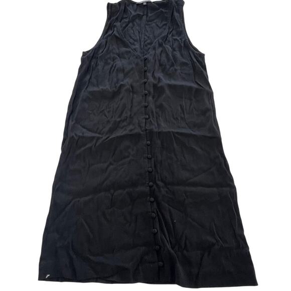 Madewell Dresses & Skirts - Madewell Dress Womens XXS Black Sleeveless Button Front Mini Tank Shift